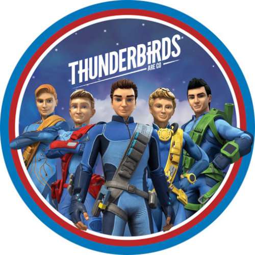 Thunderbirds Edible Icing - Click Image to Close